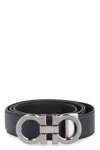 Ferragamo Salvatore  Gancini Reversible Leather Belt