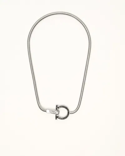 Ferragamo Salvatore  Gancini Rhinestone Necklace