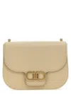 Ferragamo Gancini S Crossbody Bag In Beige