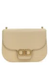 Ferragamo Gancini S Crossbody Bag In Beige
