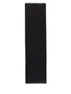Ferragamo Fringed Edges Textured Pattern Scarf In Black