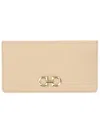 Ferragamo Gancini Wallet Gold-tone Hardware In Neutral