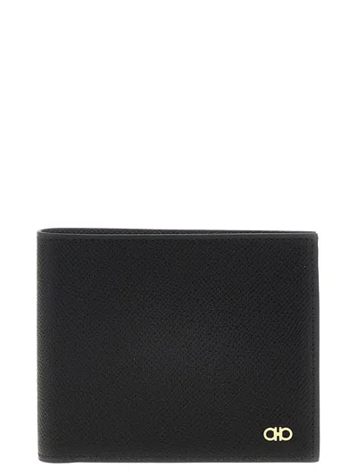 Ferragamo Salvatore  'gancini' Wallet In Black