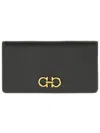 Ferragamo Zip Pocket Gancini Wallet In Black