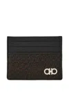Ferragamo Gancini Woven Card Holder