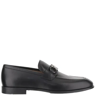 Ferragamo Salvatore  Ganicini Leather Loafers In Black