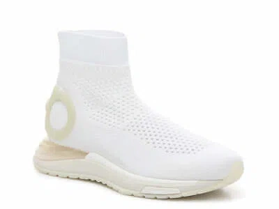 Pre-owned Ferragamo Salvatore  Gardena Women's 726203 White Sock Sneaker Size 6.5 C $950