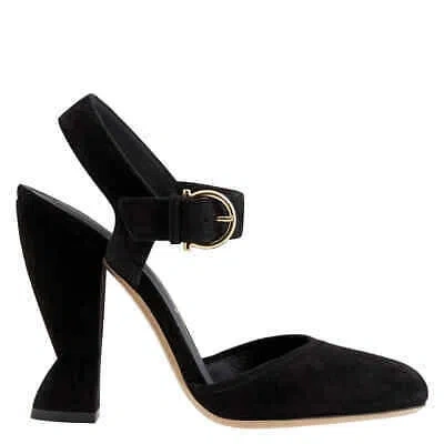 Pre-owned Ferragamo Salvatore  Gazania Pumps In Black