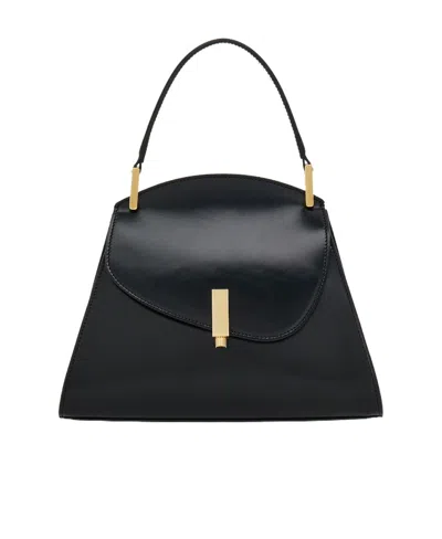 Ferragamo Salvatore  Geometric Top Handle Bag In Black