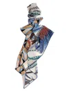 Ferragamo Giada Print Silk Scarf Scarves And Foulards White