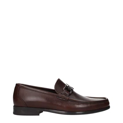 Ferragamo Salvatore  Grandioso Men's Loafers Brown Leather