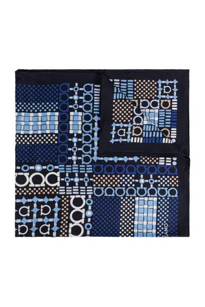 Ferragamo Scarf With Print In Multi