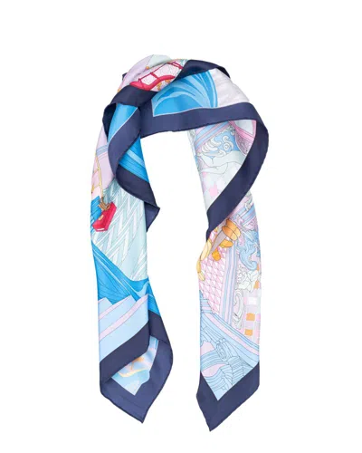Ferragamo Graphic Printed Scarf In Multi