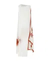 Ferragamo Asymmetrical Draped Midi Dress In White