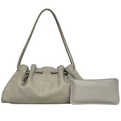 Pre-owned Ferragamo Salvatore  Gray Leather Tote Bag ()