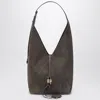 Ferragamo Gray Suede Hobo Bag