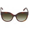 Ferragamo Green Cat Eye Ladies Sunglasses Sf1031s 214 53 In Green / Tortoise