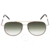 FERRAGAMO SALVATORE FERRAGAMO GREEN PILOT UNISEX SUNGLASSES SF226S 723 58