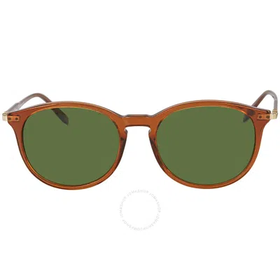 Ferragamo Salvatore  Green Round Sunglasses Sf911s 210 53 In Brown