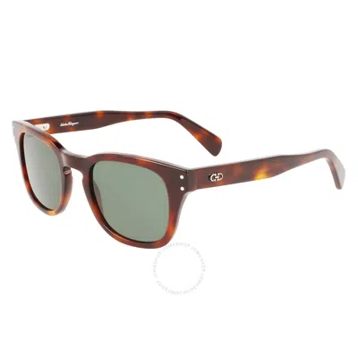 Ferragamo Salvatore  Green Sport Men's Sunglasses Sf1057s 240 49 In Gray