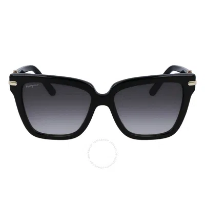 Ferragamo Salvatore  Grey Gradient Butterfly Ladies Sunglasses Sf1085s 011 57