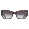 Ferragamo Salvatore  Grey Gradient Cat Eye Ladies Sunglasses Sf1059s 028 54 In Grey