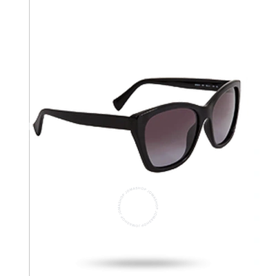 Ferragamo Salvatore  Grey Gradient Cat Eye Ladies Sunglasses Sf957s 001 56 In Black / Grey