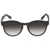 Ferragamo Grey Gradient Round Ladies Sunglasses Sf1068s 001 52 In Black / Grey