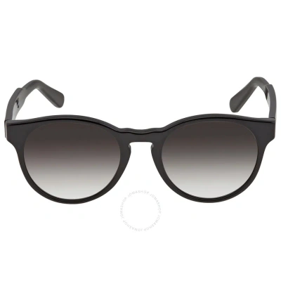 Ferragamo Salvatore  Grey Gradient Round Ladies Sunglasses Sf1068s 001 52 In Black / Grey