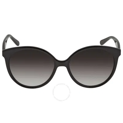 FERRAGAMO SALVATORE FERRAGAMO GREY GRADIENT ROUND LADIES SUNGLASSES SF1071S 001 58