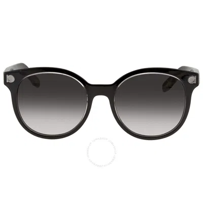 Ferragamo Salvatore  Grey Gradient Round Ladies Sunglasses Sf833s00153 In Black / Green / Grey