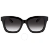 Ferragamo Grey Gradient Square Ladies Sunglasses Sf955s 001 53 In Black