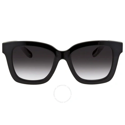 Ferragamo Salvatore  Grey Gradient Square Ladies Sunglasses Sf955s 001 53 In Black / Grey