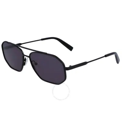 Ferragamo Salvatore  Grey Navigator Men's Sunglasses Sf303sl 001 60 In Black