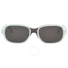 Ferragamo Salvatore  Grey Oval Men's Sunglasses Sf289s 330 54 In Grey / Mint