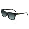 Ferragamo Salvatore  Grey Rectangular Ladies Sunglasses Sf1027s 001 55