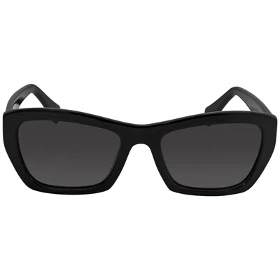 Ferragamo Salvatore  Grey Rectangular Ladies Sunglasses Sf958s 001 55 In Brown