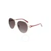 Ferragamo Salvatore  Grey Round Ladies Sunglasses Sf282sa 770 62