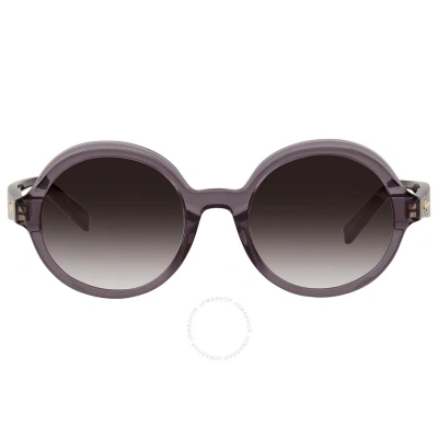 Ferragamo Salvatore  Grey Round Ladies Sunglasses Sf978s 057 52