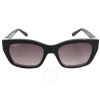 Ferragamo Grey Square Ladies Sunglasses Sf1012s 001 53 In Black / Grey