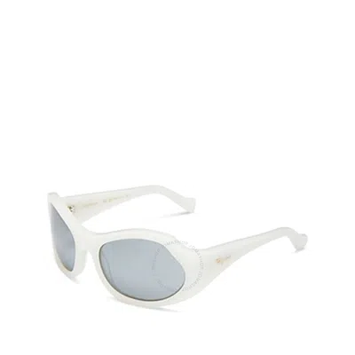 Ferragamo Salvatore  Grey Wrap Ladies Sunglasses Sf1078s 102 59 In Gray