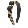 Ferragamo New Bara Plate Leopard Print Headband In Neutral