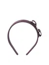 Ferragamo Vara Bow Headband In Purple