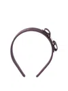 Ferragamo Vara Bow Headband In Purple