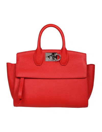 Ferragamo Salvatore  Handbag In Flame Red