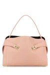 Ferragamo Pink Leather Large Hug Soft Shoulder Bag