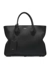 Ferragamo Structured Black Shoulder Bag In Black