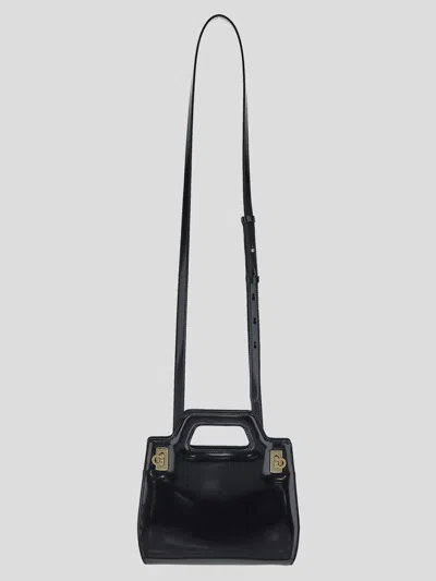 Ferragamo Salvatore  Handbags In Black Black