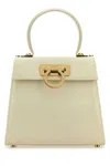 Ferragamo Woman Handbag Off White Size - Calfskin In Magnoliamagnolia