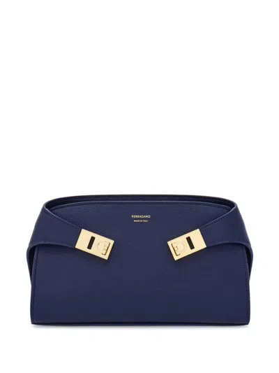 Ferragamo Mini Hug Cross Body Bag In Blue